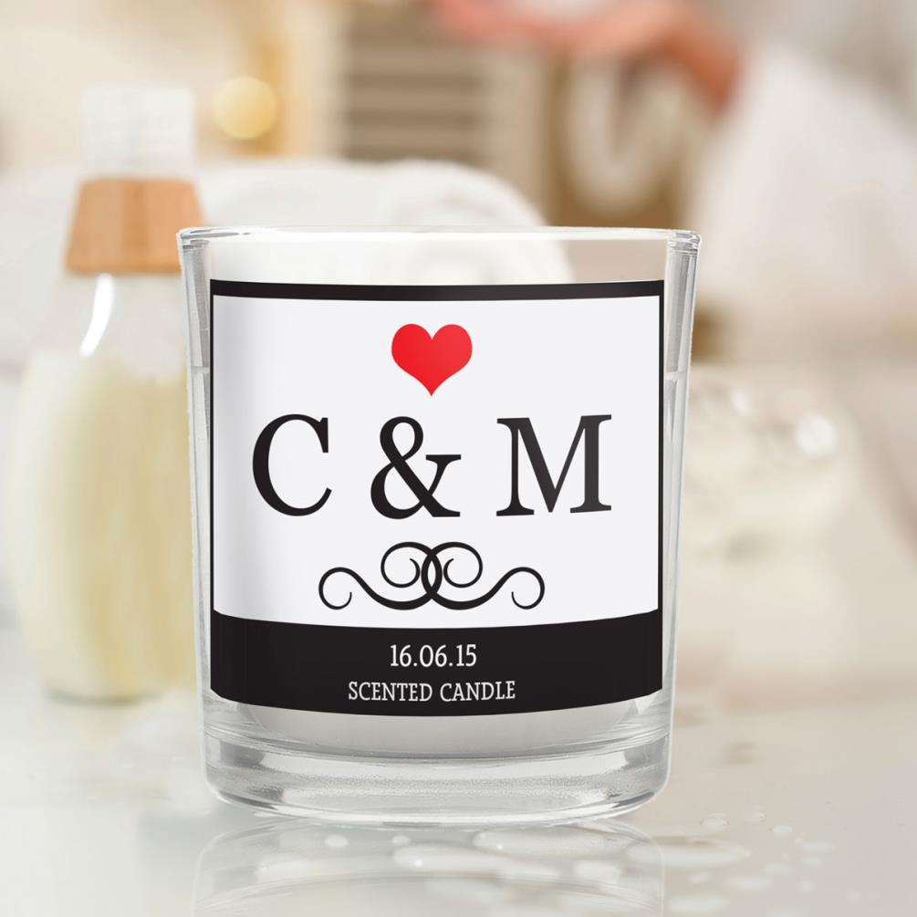 Personalised Monogram Scented Jar Candle Extra Image 2
